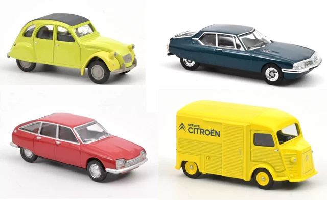 Lot 3 Citroën 2CV Fourgonnette Norev 1/64 – Neuf Boîte D’origine