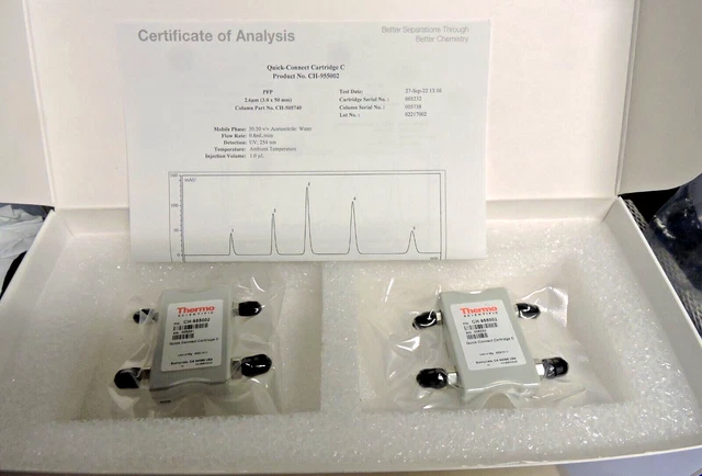 PACK 2 NEW Thermo Fisher Quick Connect Column Cartridge Valve Interface ...