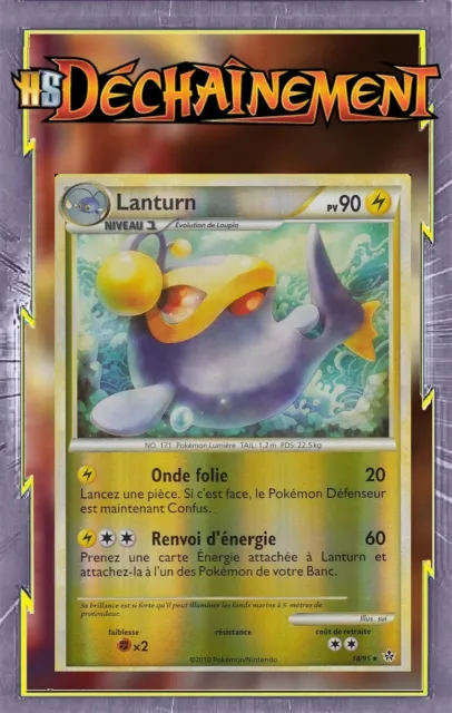 Lanturn Reverse - HS02:Déchainement - 18/95 - Carte Pokemon Française