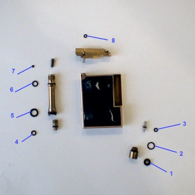 RARE KIT COMPLET réparation Briquet ST Dupont Ligne 2 / Gatsby gas Lighter EUR 18,80 PicClick FR