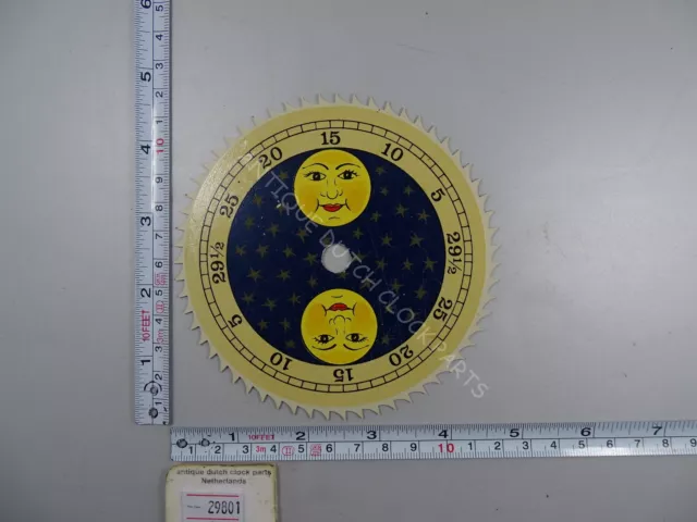 Replacement Moon Dial Dutch Clocks 4 9/16” Or 11,7 Cm Across