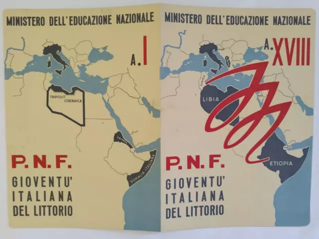 bp127 pagella fascista regno d'italia p.n.f. gioventu'littorio grumo appula bari