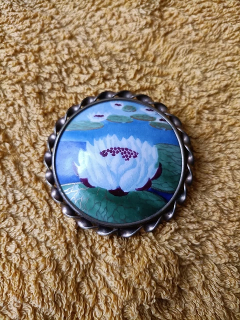 Superbe broche art déco vintage cascade strass - France
