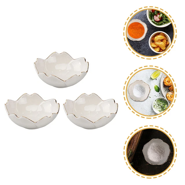 Lot De 6 Petits Bols à Sauce En Verre Rose Sakura - Coupelles Fleurs De Cerisier Pour Apéritifs, Sauce Soja, Ramen