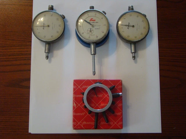 3ea Dial Indicators W/Starrett Point Set