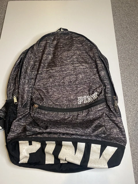 GREY VICTORIA SECRET pink backpack PicClick UK