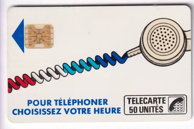 VARIETE TELECARTE CORDON BLANC .. 50U Ko58A SC4ON POINT NOIR V° IMP.811314 C.22€