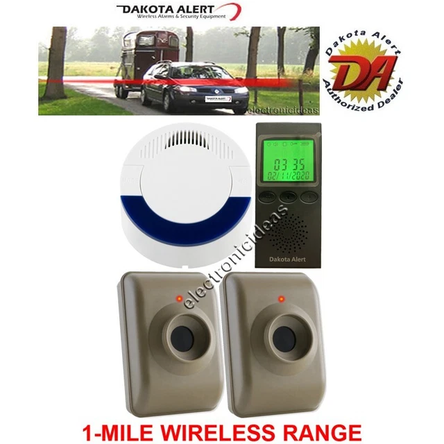 Dakota Alert Dcma-4000+Mtpr-4000 Wireless Alarm System-2 Sensors