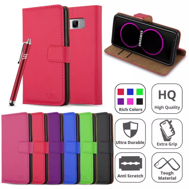 Galaxy Various Models Phone Case Leather Wallet Flip Folio Cover for Samsung