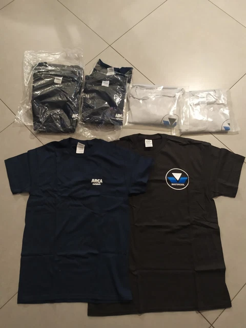 8 shirt cotone pesante blu nera grigia t-shirt lotto maglietta vedi descrizione