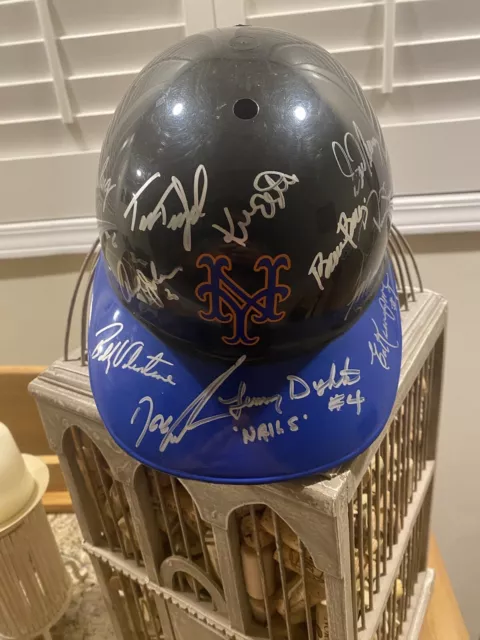 New York Mets Batting Helmet Autograph No COA