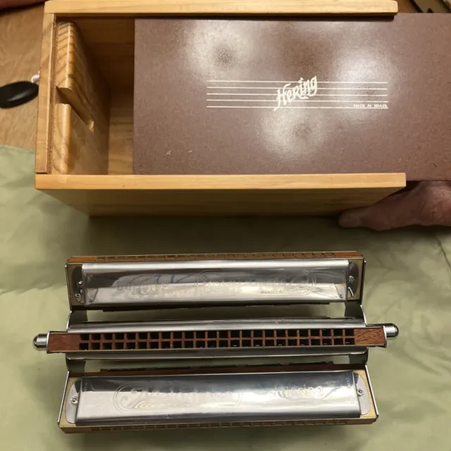 Hering Meloodiosa Sextet Harmonica Vintage As Is Made In Brazil