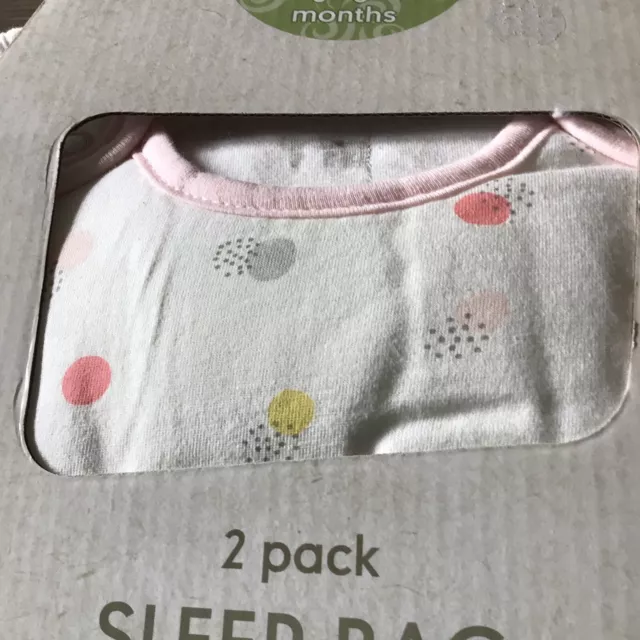 Mothercare Niñas Saco de Dormir 0-6 Meses 2.5 Tog Paquete de 2 2