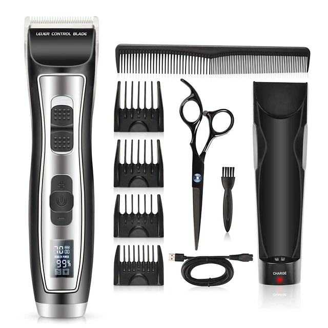 WeluvFit Professional Cordless Hair Clippers, 4-Speed Motor, 2000mAh 180m