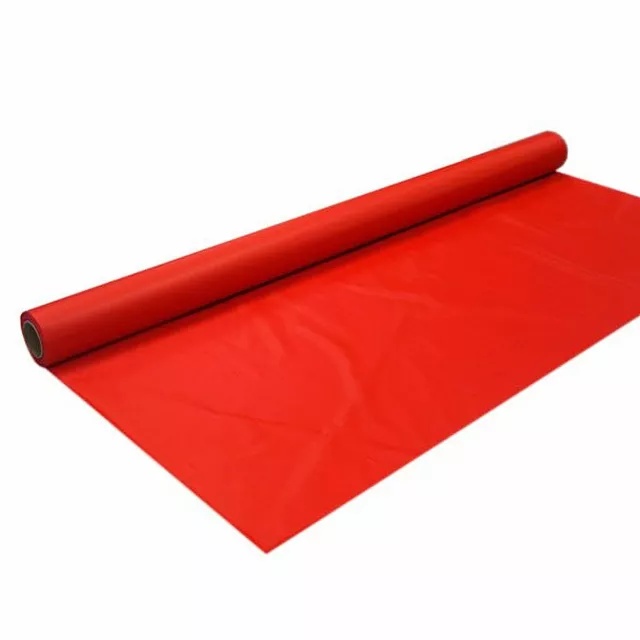 Party Essentials 40in. x 100ft. HD Plastic Banquet Roll-Red
