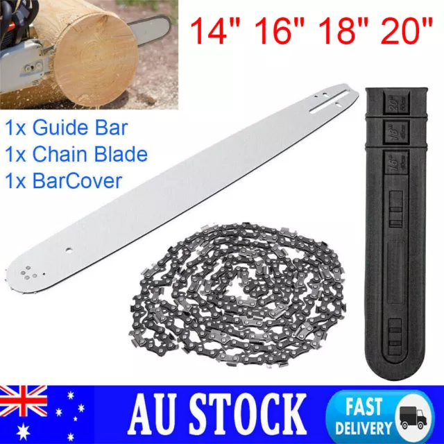 Chainsaw Bar & Chain Combo Fit 14" 16" 18" 20" Stihl Husqvarna Ryobi Baumr-AG AU