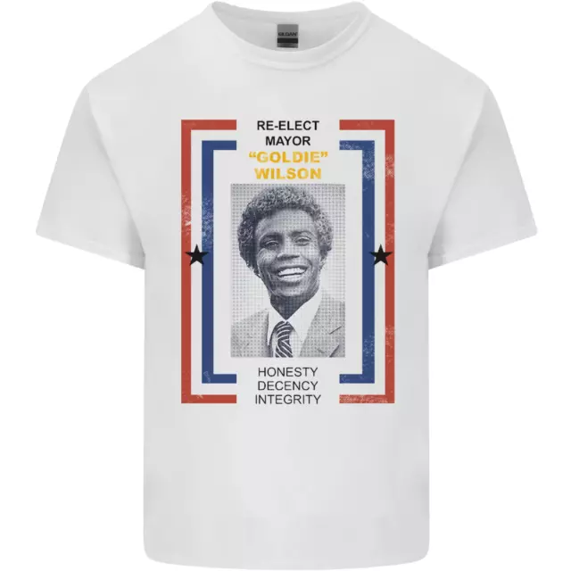Re-Elect Mayor Goldie Wilson 80s Movie Mens Cotton T-Shirt Tee Top