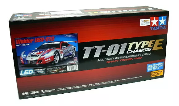 TAMIYA 58487 EP RC Car 1/10 Weider HSV-010 TT01 Type E Chassis 4WD Car & ESC