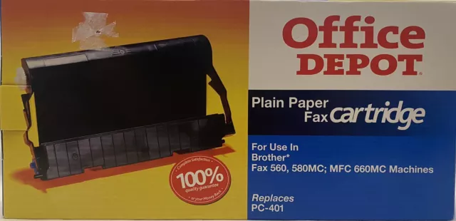 Office Depot 514-639 Plain Paper Fax Cartridge Replaces PC-401 H6 NIB