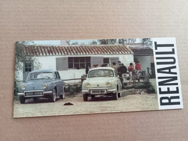 Catalogue publicitaire prospectus   RENAULT DAUPHINE