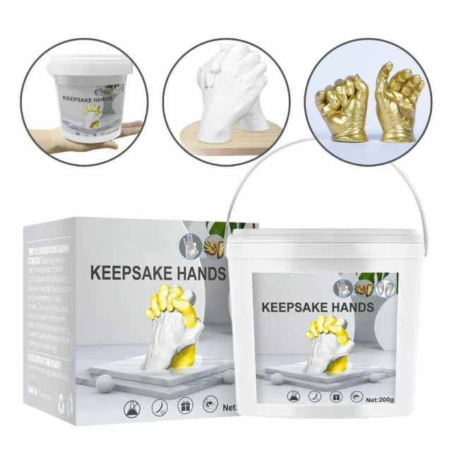 DIY Keepsake Hands Casting Kit Couple 3D Mold Family Holding Hand Moulding Gift