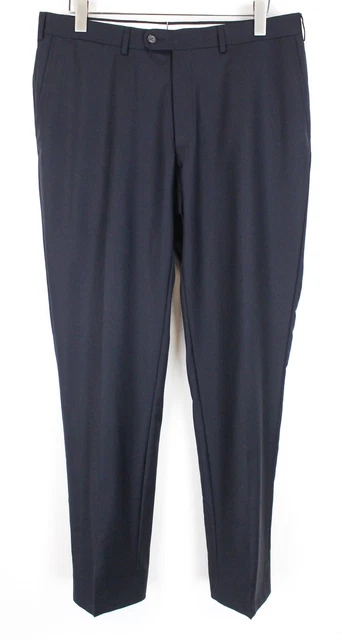 Pantalon De Costume Homme Cyrillus 100% Laine - Taille 36 Bleu - Neuf Avec étiquettes - Coupe Régulière