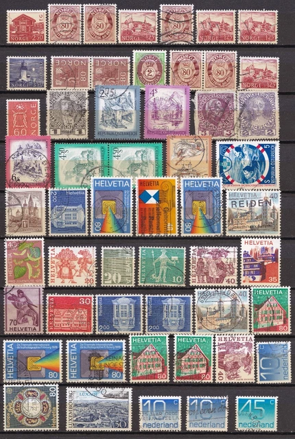 Briefmarken WELTWEIT mit Norwegen Lot  28.1 wie abgebildet
