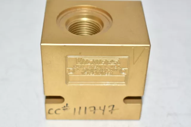 NUEVO Vickers 23036 BLOQUE HIDRÁULICO DE I/O PARA VÁLVULA DE ALIVIO DE CARTUCHO 1/2"" NPT