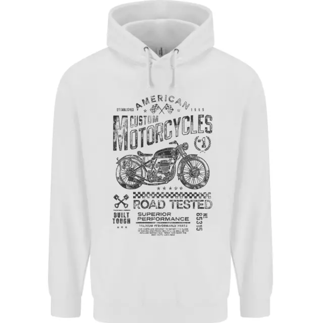 American Custom Motorbike Biker Motorcycle Childrens Kids Hoodie