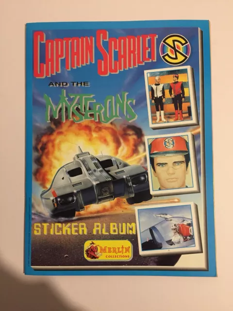 Merlin Captain Scarlet and the Mysterons Sticker Album 1993 Mint Gerry Anderson