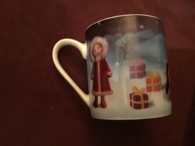 Marks Spencer M&S Christmas China Mug Polar Bear Present Eskimo Penguin 27