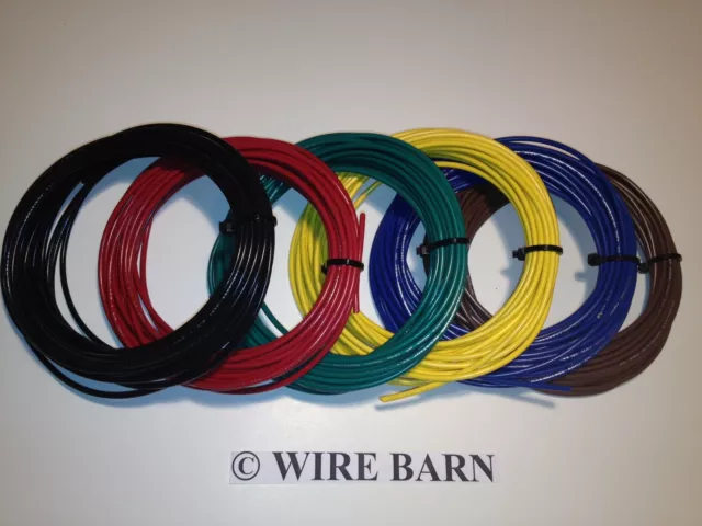 16 Awg Machine Tool Wire - Mtw - Six (6) Colors - 25' Each Color - Made Usa