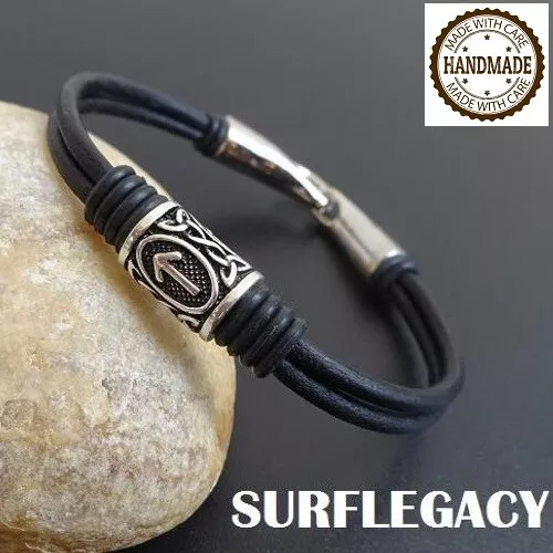 Bracciale vichingo con rune Viking bracelet with rune norse viking jewelry runes