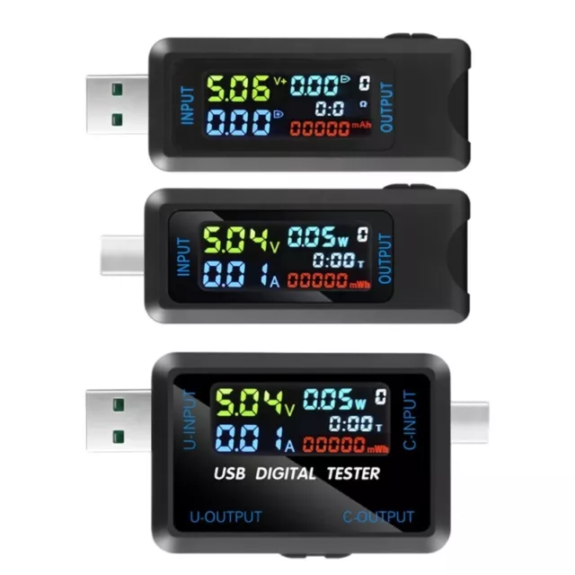 Power Meter Tester USB/USB C Current and Voltage Monitor USB Safety Tester