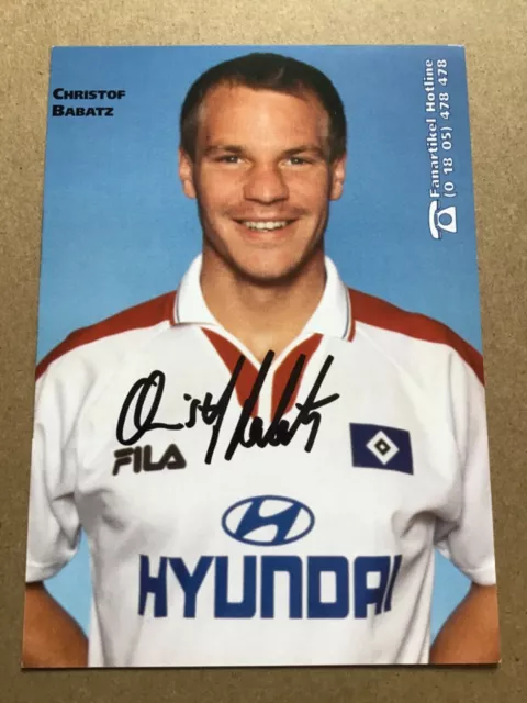 Christof Babatz, Germany 🇩🇪 Hamburger SV 1998/99 hand signed