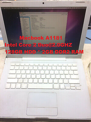 APPLE Macbook A1181_Intel Core 2 Duo@2GHz_120GB HDD_2GB DDR2 RAM_13.0" Screen