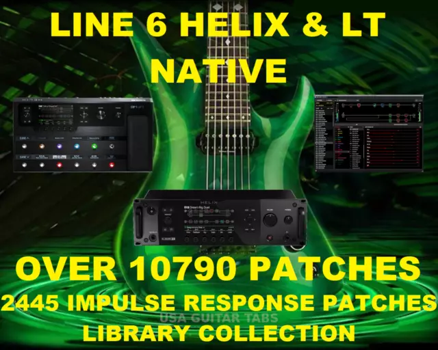 LINE 6 HELIX LT & patchs guitare native préréglages tonalité CD