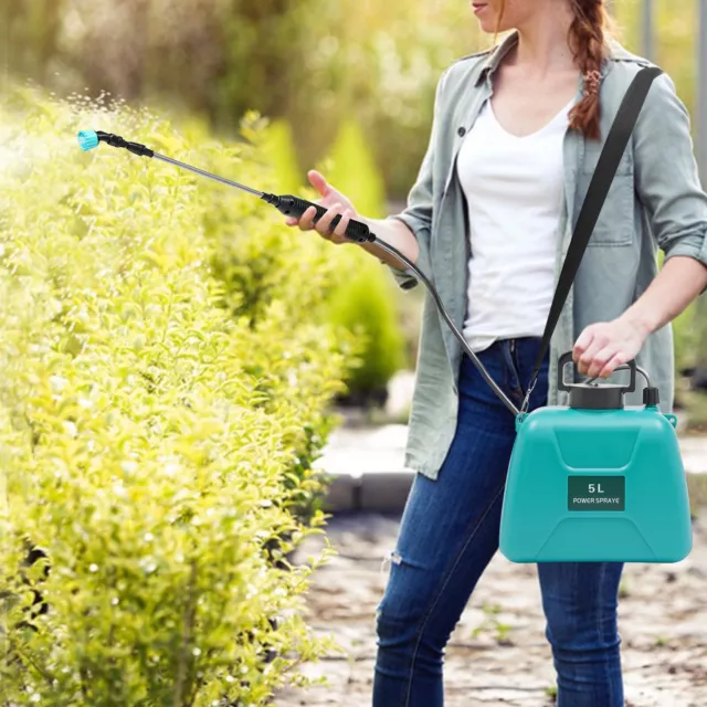 Elektro Akku Rückenspritze Drucksprüher Sprüher Düngerspritze Gartenspritze 5L!