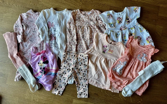 Baby Girls Disney Clothes Bundle 3-6 Months x10 Dresses Costume Legging BabyGrow