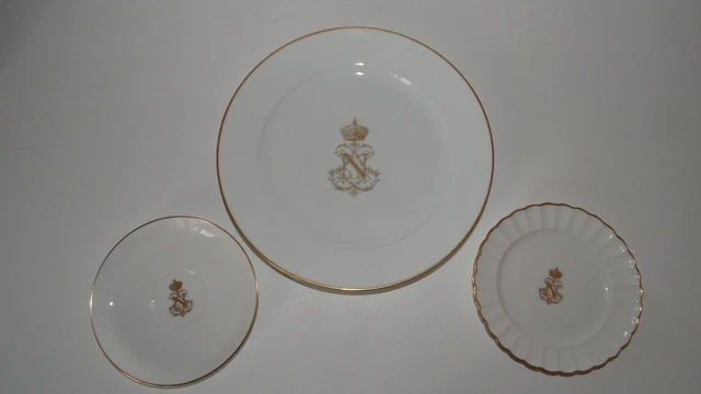 Set De 2 Tasses à Café Avec Soucoupes HERMES - Bleu Tailleur - Occasion Propre