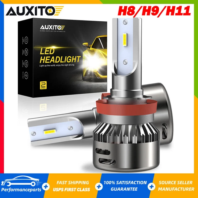 H11 H8 LED Headlight Kit Bulbs 20000LM 6500K High Low Beam High Power Noiseless