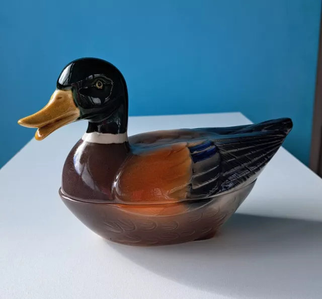 Michel Caugant Mallard Duck Terrine French Vintage