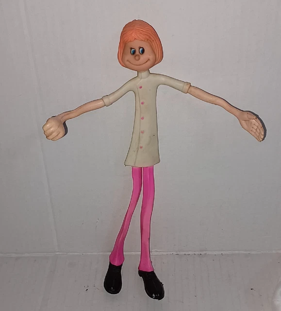 Figurine Vintage Flexy Rubber Toy - Hong Kong Années 70/80 - Jouet Footballeur - Occasion