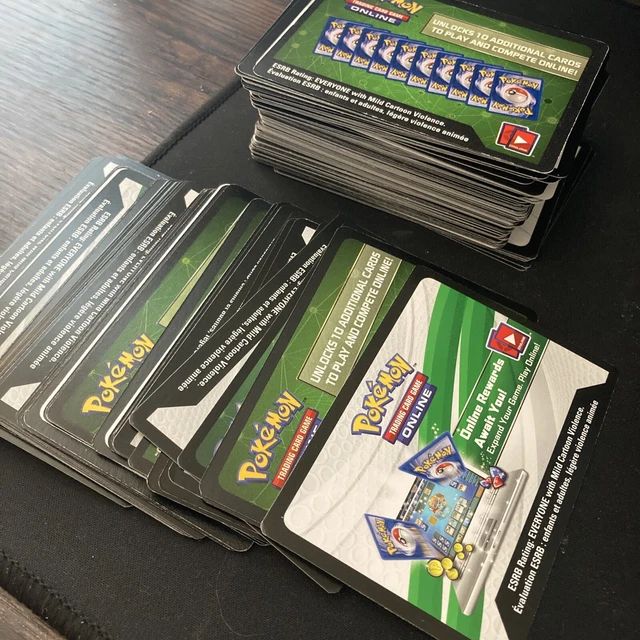 POKEMON TCG ONLINE Code Cards Unused Messaged Codes (Random Set) 0