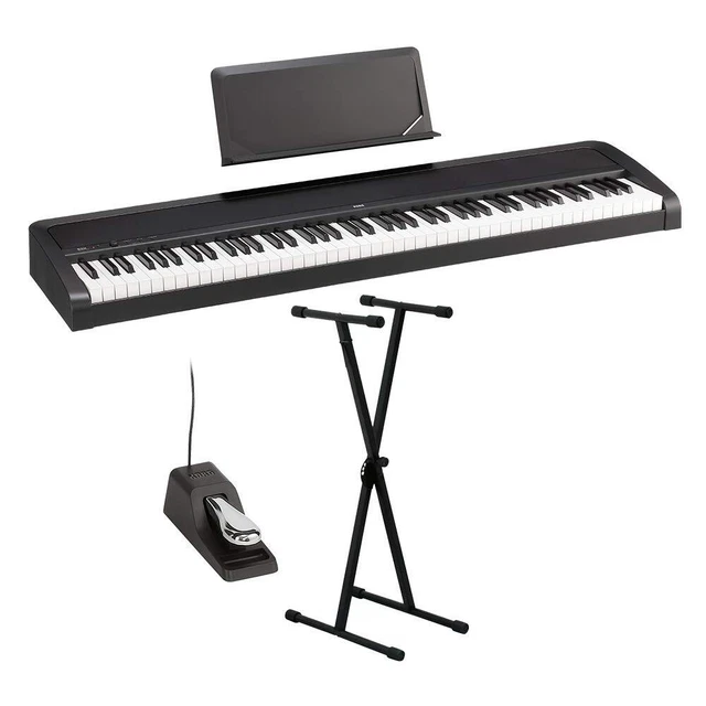 B2N BK Black X Type Stand Set Electronic Piano 88 Keyboard