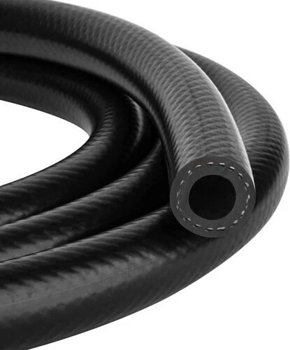 10 Feet NBR Fuel Line Hose Black Nylon Steel Oil Gas Fuel Line Hose 1/2 Inch-New