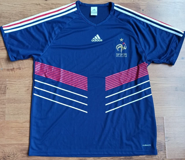 Maillot Vintage France 98 – Enfant 10-12 Ans, Domicile, Blanc, Très Bon état
