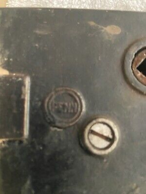 Pair Of Penn Vintage Antique Mortise Box Lock Door Knob Hardware Restoration 3