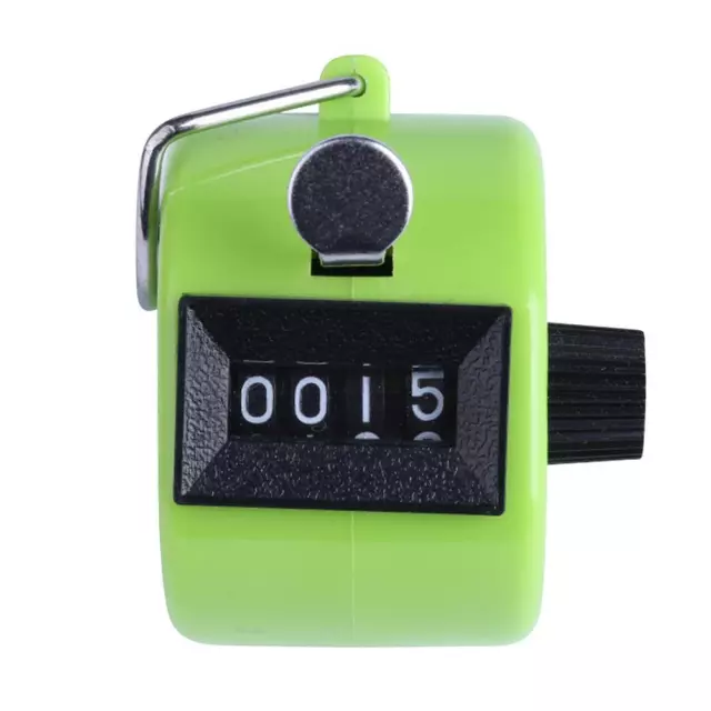 Clicker manuale portatile digitale con retroilluminazione LED (verde)