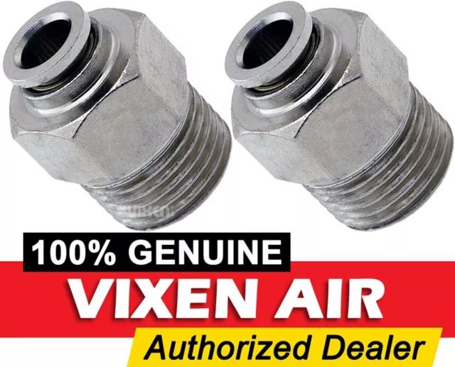 3/8"Npt Male To 1/4"Od Tube Push To Connect/Ptc Straight Fitting 2Pack Vxa7381-2